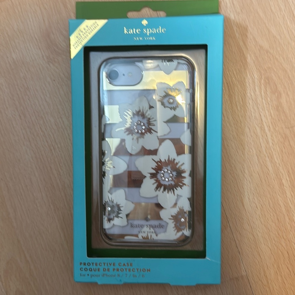 new in box Kate Spade iphone 8-7-6s-6 floral case